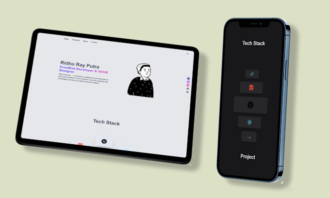 make beautiful modern website responsive landing page using framer