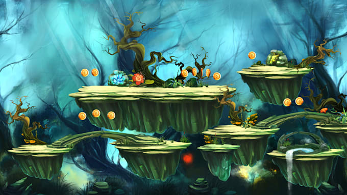create professional animation background for games