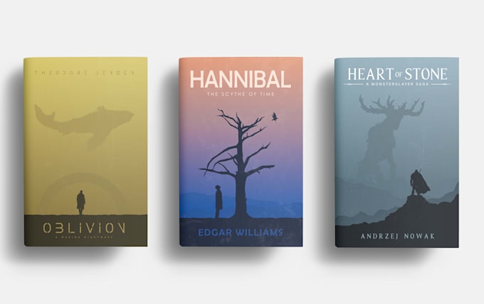 design minimalist book cover or ebook cover