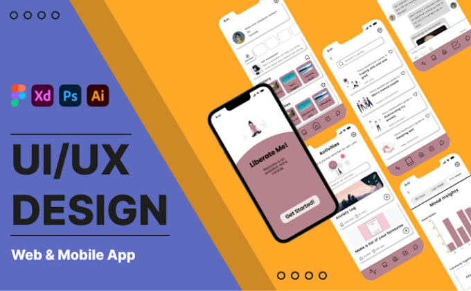 Create modern ui ux design and prototype for web or mobile apps by ...