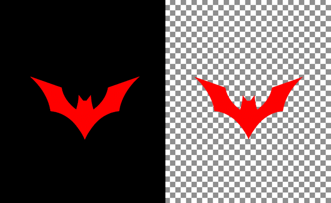 create transparent logo, change or white background