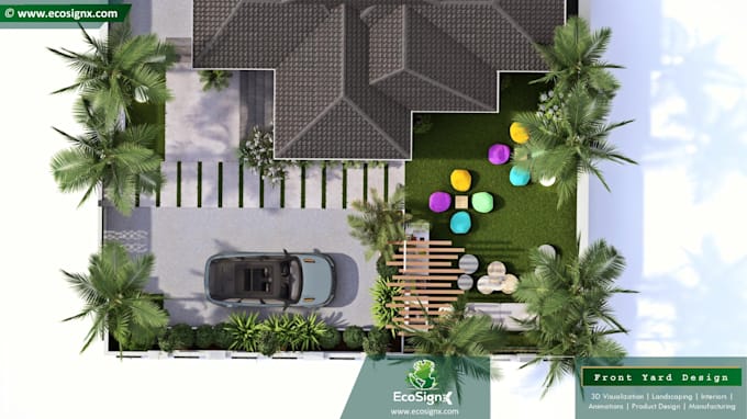 design realistic 3d landscapes for villas, backyards, and residential spaces