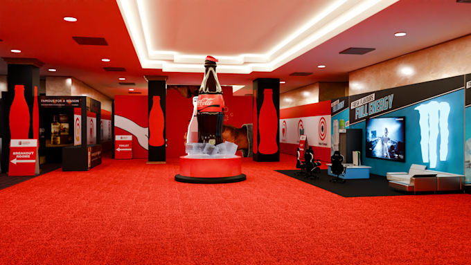 design your 3d exhibition booth, stall, kiosk