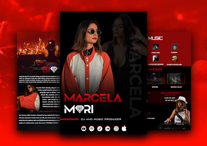 do professional artist epk, media kit, press kit, speaker one sheet