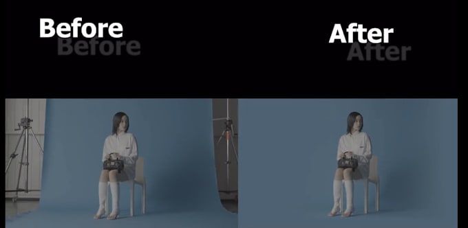 remove object, reflection,shadow,wire from video vfx