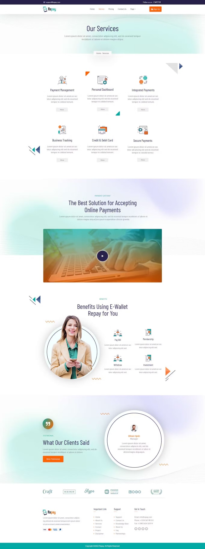 design responsive wordpress landing page or website with elementor pro