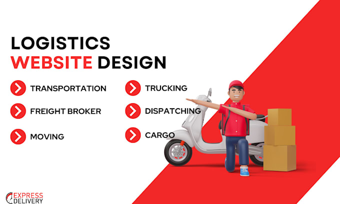 design trucking website,logistic website,dispatch website,freight broker cargo