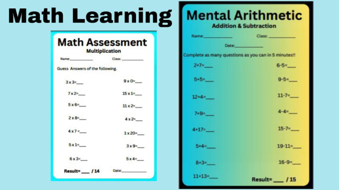 Craft custom math worksheets for diverse learning needs of kids by