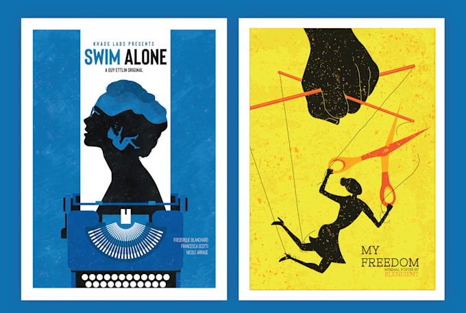 create a professional unique minimal movie poster