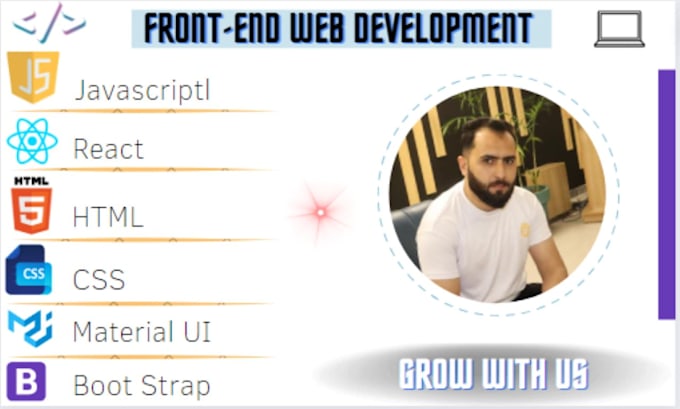 be your front end web developer, javascript, react