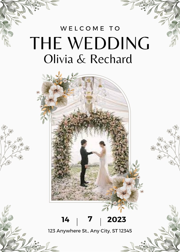 design  wedding card for your wedding invitation