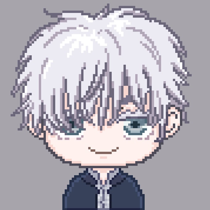 make custom icon chibi pixel art for character you want