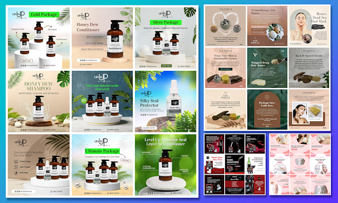 create 10 custom canva templates instagram ads posts carousels