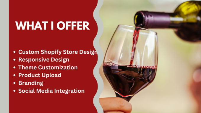 design highly profitable wine shopify store wine website