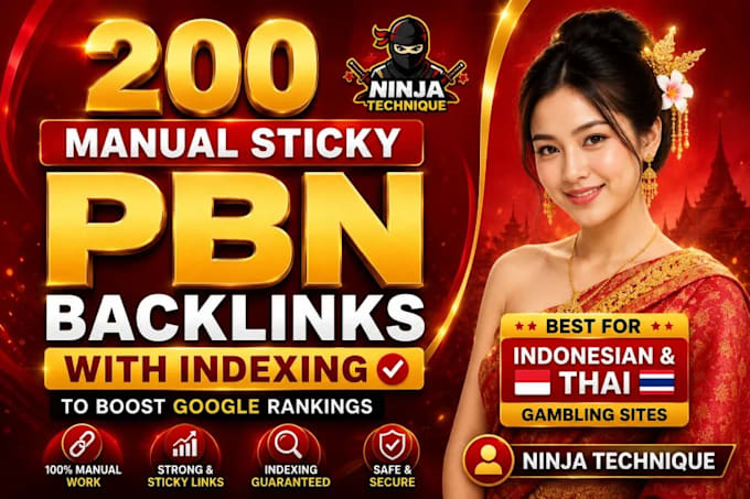 create 200 sidebar footer homepage high da 50 plus backlinks