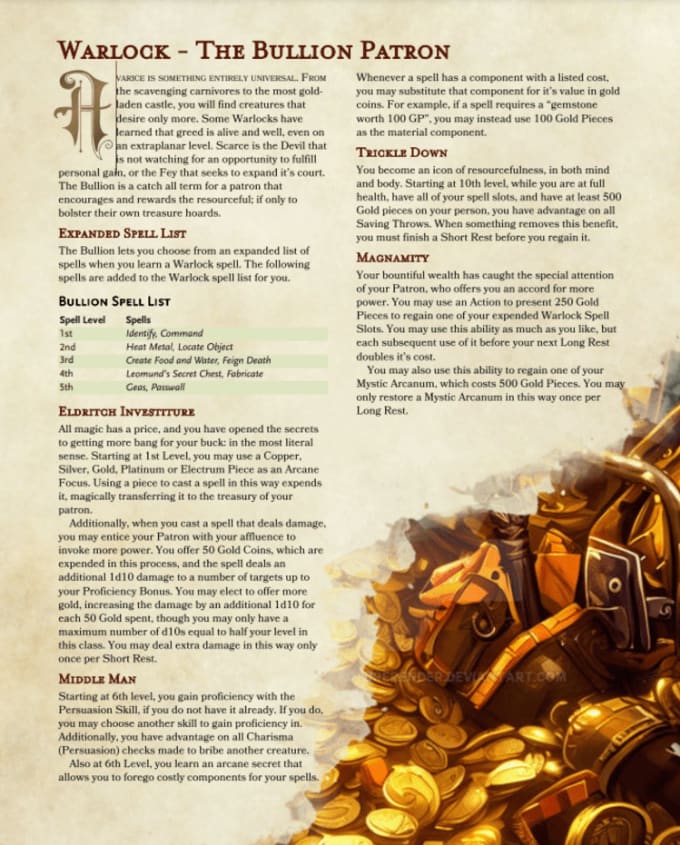 Create Homebrew Subclasses Magic Items And More For Dnd 5e By Create Homebrew Subclasses Magic Items And More For Dnd 5e By