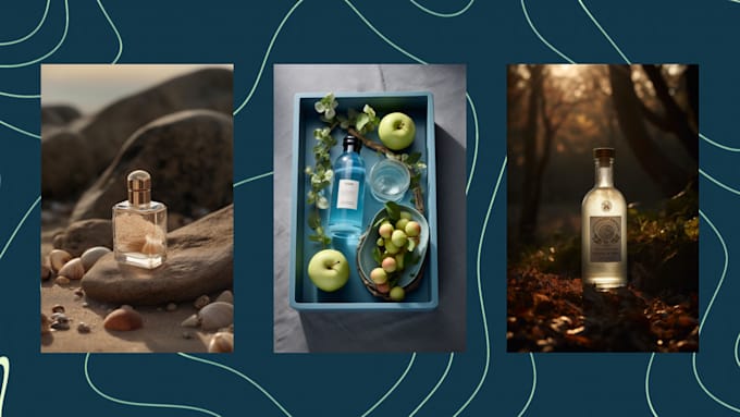 add your product or mock up to an ai generated background