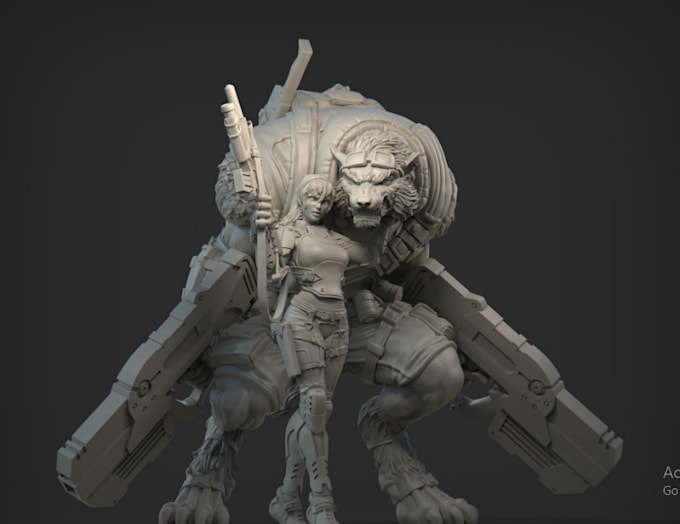 Sculpt high quality 3d model for realistic 3d printing by Finncrook ...