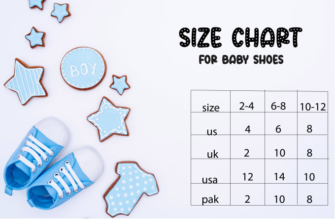 Create branded size chart or size guide by Sheharbano201 | Fiverr