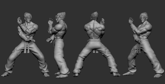 create a stylized or realistic 3d character