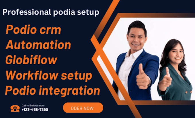 create a real estate CRM for you on podio using glowbiflow