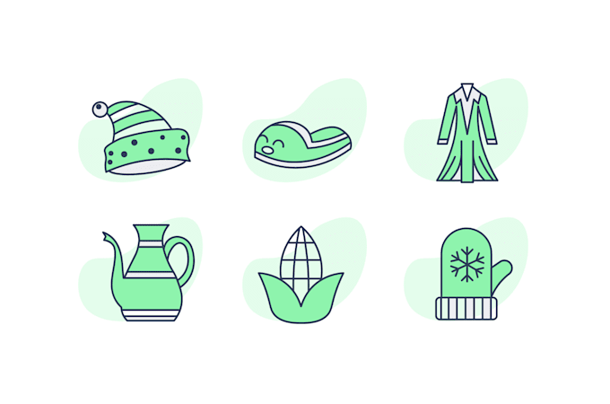 design flat vector icons or full color icons within 24 hours