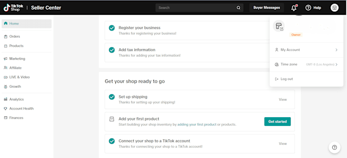 setup tik tok shop, do product research and optimization