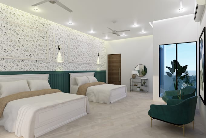Do custom interior design by Sadiasaeed19 | Fiverr