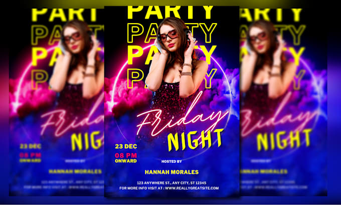 design digital and print flyer