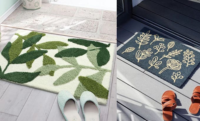 design prayer mat, door mat and table mat