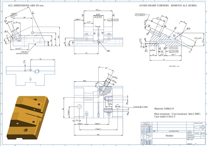 do 3d cad models, engineering drawings for manufacturing