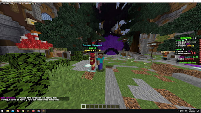 set up your vanilla java server and bedrock, pc, movil, etc