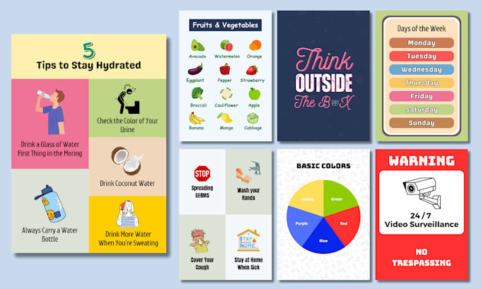 design printable graphic posters and quotes using canva