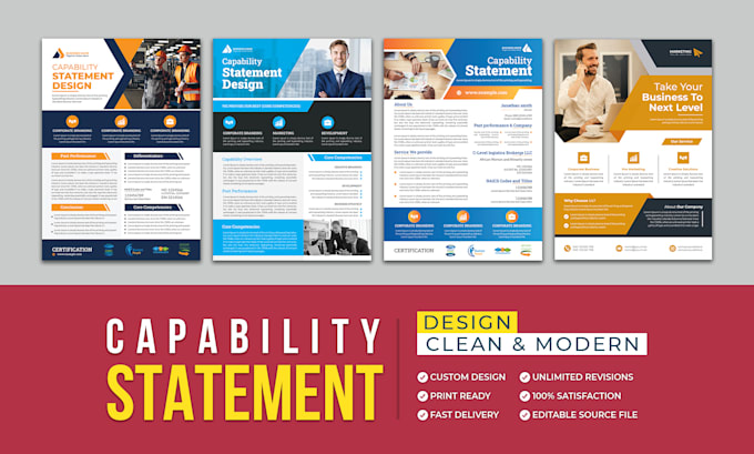 design an amazing capability statement government contract bids