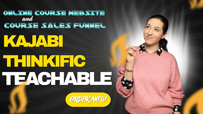 professionally create successful thinkific website,course migration, teachable
