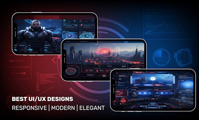 create professional game UI UX design with 5 years experience