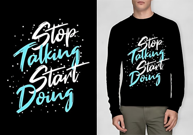 Do trendy typography with custom graphics t shirt design by Josefin ...