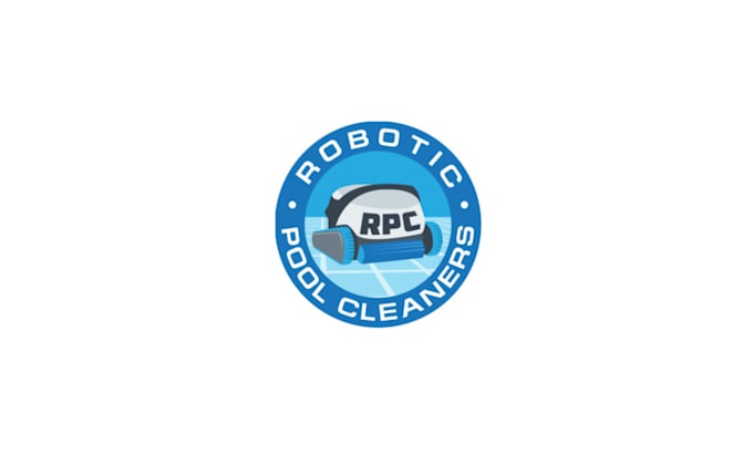 design improving over time robotic pool cleaners logo