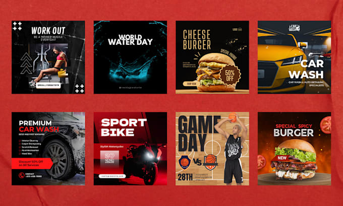 create editable canva templates and instagram post design