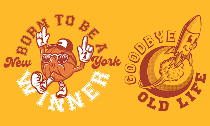 create a vintage mascot design for your brand