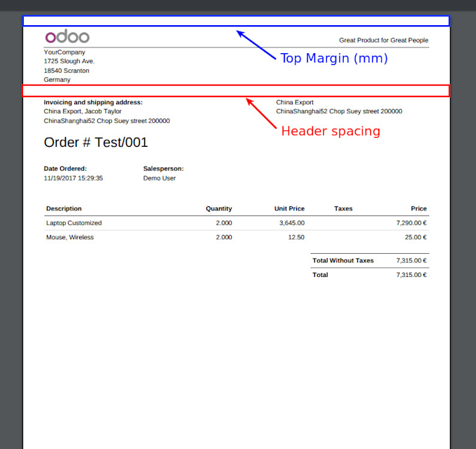 design and customize reports in odoo