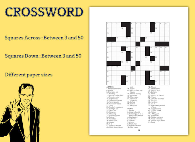 Create your own custom crossword fill in book for hours of brain