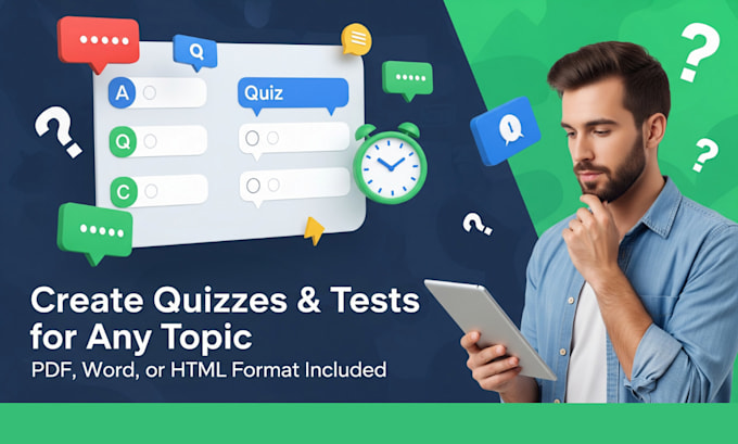 create custom mcqs, quizzes, and test questions for any exam, subject, or topic