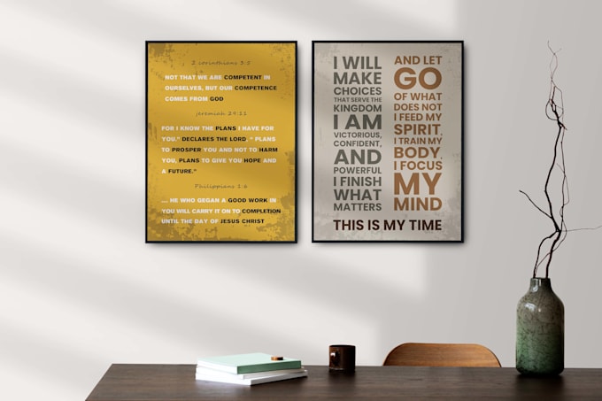 do minimalist typography poster and wall art design
