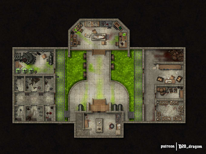 Create a battlemap and token for virtual tabletop print by Half_eagle ...