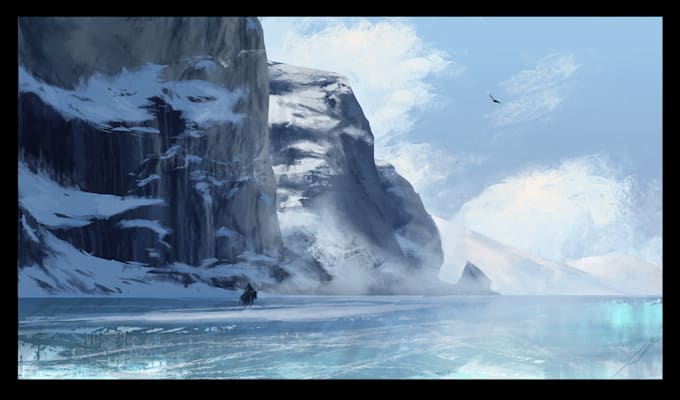paint high quality custom environment illustrations