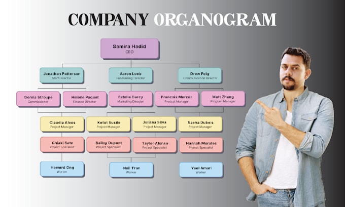 do modern business infographics, organogram, flowchart
