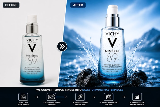 edit ai product images, retouch and replace backgrounds