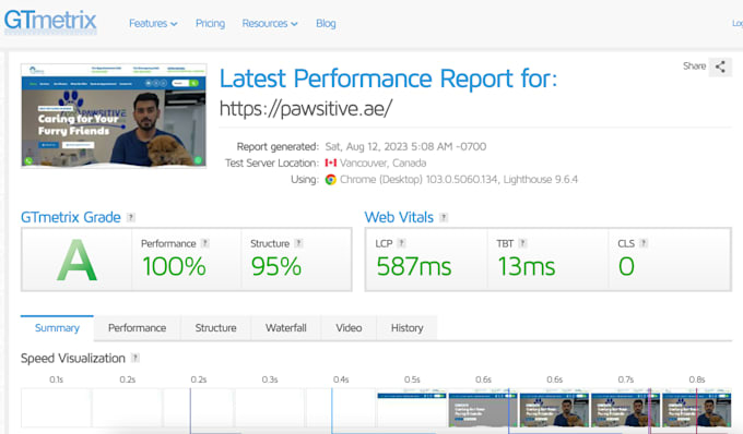 optimize the site for gtmatrix, pingdom,  google page speed