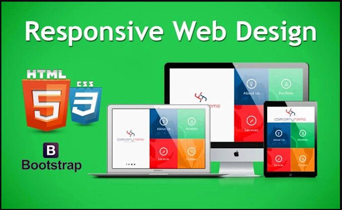 design custom websites using HTML, CSS, bootstrap